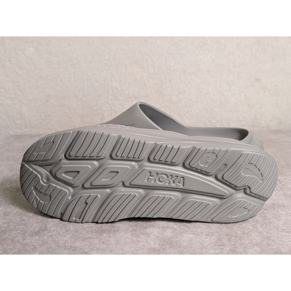 Hoka Ora Recovery Slide 3 Mens 14 Grey Comfort Sandal 1134527 marker stain - Picture 5 of 7